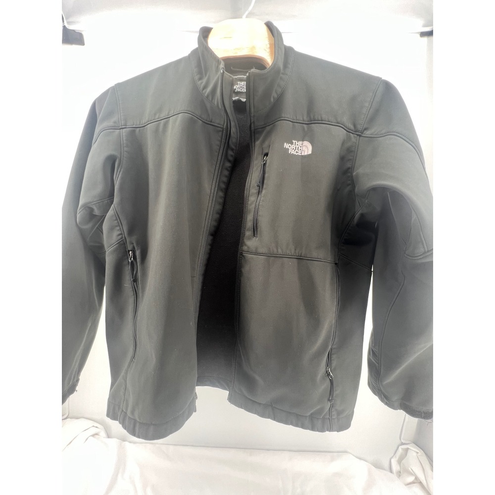 The North Face TNF Apex‎ Men's XL Black Softshell Fleece Lined Jacket